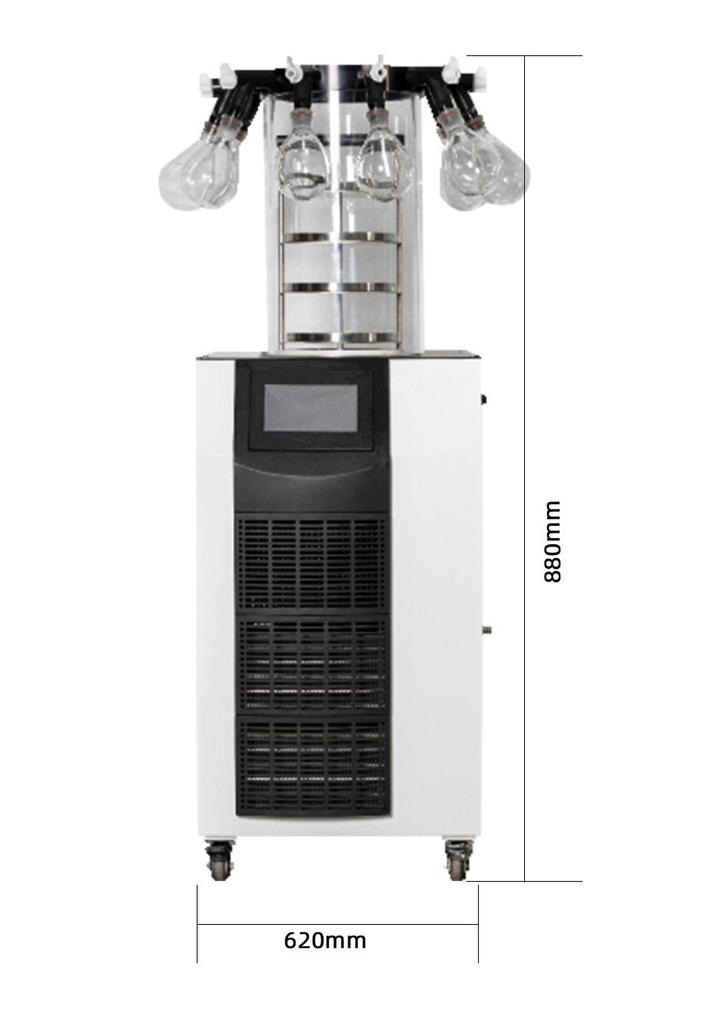 Compact Vacuum Freeze Dryer for Lab & Home: Ideal for Cordyceps, Chinese Medicine, Fruits, Vegetables, and Soil