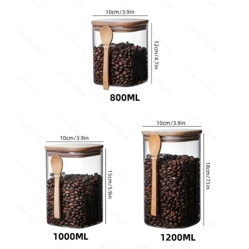 652F Minimalists Designs Acrylic Storage Jar with Lid Airtights Seal for Coffee Snacks
