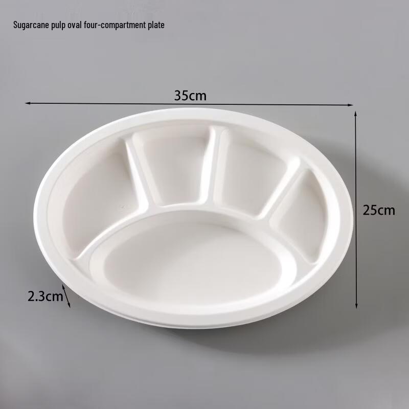 White Cat Claw Biodegradable Disposable Plate