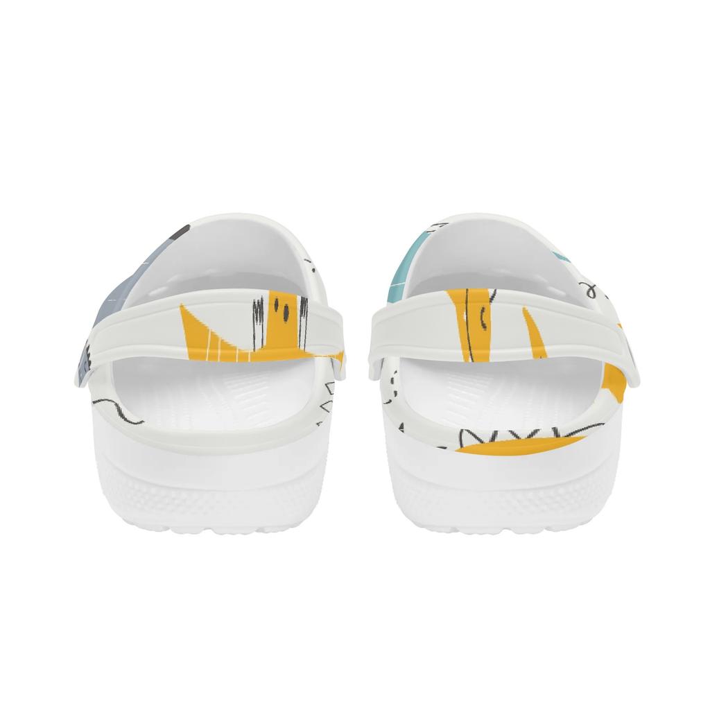Casual Printed EVA Clogs for Women Men Ventilated Lightweight Slip On Casual Shoes Soft Sole Summer Sandals Daily Leisure Wear