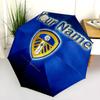 1 PC Automatic Folding Umbrella - Leeds United Custom Name Pattern, Portable & Foldable Design with 8 Ribs, Christmas Birthday Gifts