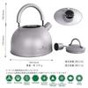Boundless Voyage Titanium Whistling for Outdoor Camping and Suitable for Direct Large Made of Pure Kettle, Type, 2.0L, BBQ, Flame, Capacity, Titanium,