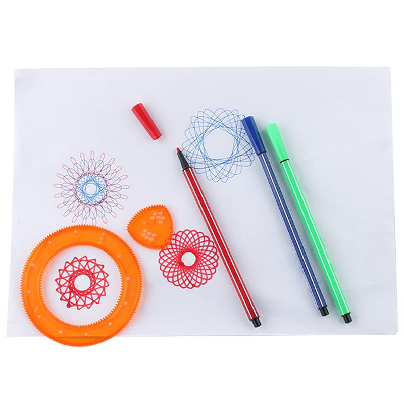 3337 Bulk 10,000 Flower Ruler Painting Set, Creative Painting Art Painting Template Ruler Student Stationery