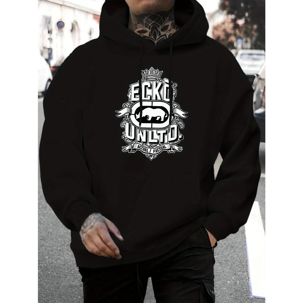 2025 Ny Stil Herr Personlig Förenta Nationerna Bokstavstryck Hoodie Höst Vinter Casual