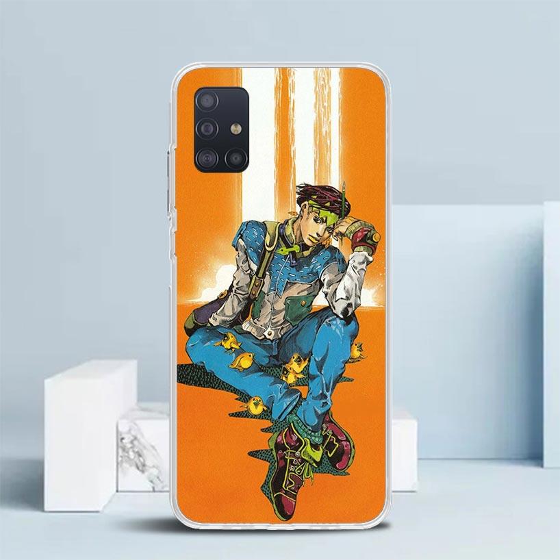 JoJo Adventure Rohan Kishibe Soft Cover for Samsung Galaxy A12 A22 A32 A52 A72 A02S Phone Case Note 20 Ultra 10 S10 Plus A51 A71