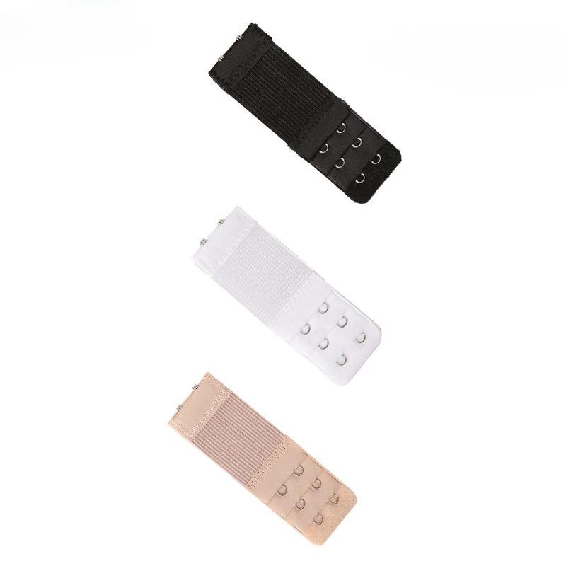 3Pcs Bra Extender Strap Women Elastic Bra Extension Strap Hook Clip Adjustable Belt Buckle Intimates Accessories