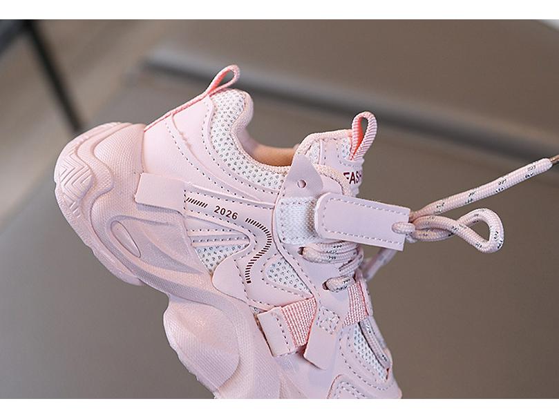 Frühjahr 2026 Neue Leder-Sportschuhe für Mädchen - Modische Lässige Kinder 'Dad Shoes'