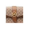 Michael Kors Mk Greenwich Casual Commuter Monogram Logo Buckle Fabric Shoulder Bag Women shoulder bag Acorn-Brown 30S2GGRL2J-230