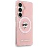 Karl Lagerfeld IML Repeated Choupette MagSafe Case for Samsung Galaxy S26 Pink