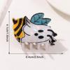 Entzückende Bienen-Geisterhai-Klammer - Lustiges & Süßes Haaraccessoire für Frauen (Halloween-Ausgabe)