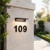 Wall Mount Address Number 3D House for Outside, Modern 0-9 Floating Numbers, Outdoor Mounted Numbers Weather-proof Metal Sign Door, Mailbox,