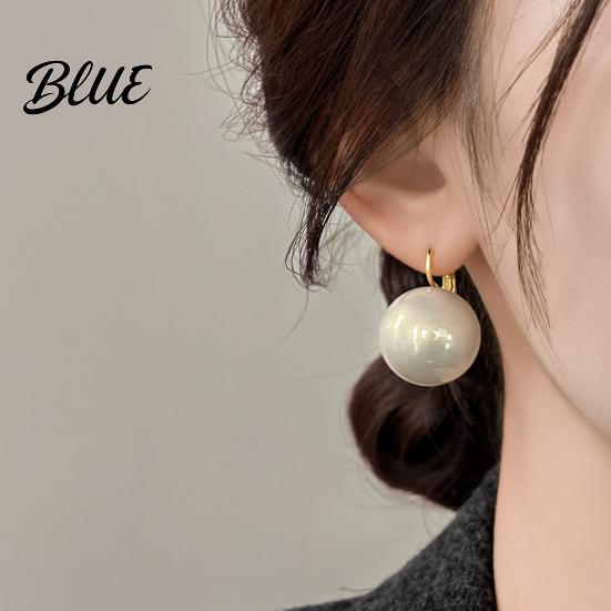 Eye-catching Earrings 1 Pair Faux Pearl Dangle for Women Gold