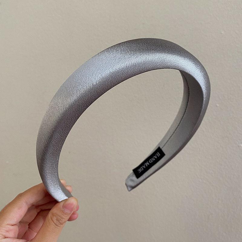 Glanzende Satijnen Stof Hoofdband Brede Kruis Haarbandsels Dagelijkse Hoofdbedekking Zoete Eenvoudige Hoofdbanden Dames Haaraccessoires