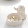 Ceramics Cute Ghostly Figurine Candle Holders Halloweens Tealight Holders Candlestick Table Decors for Festivals Party