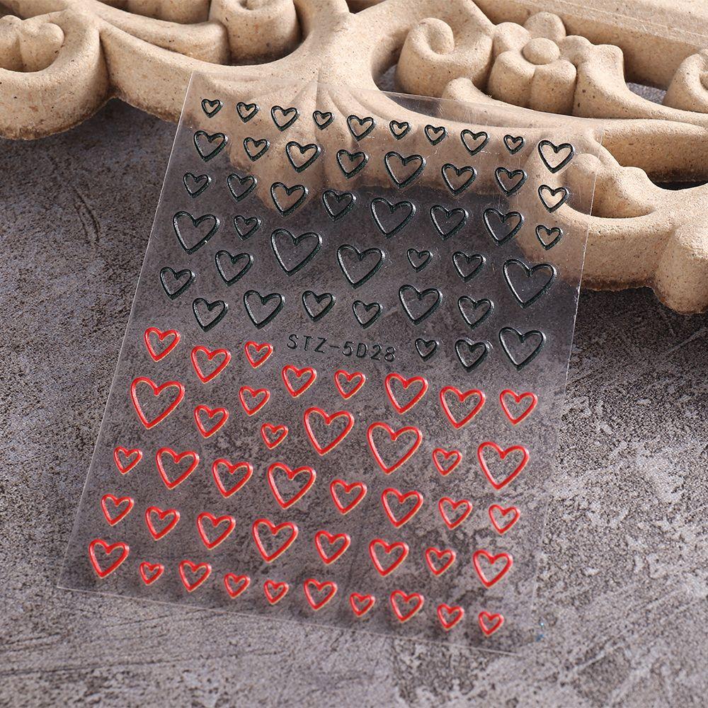 

Свадебный дизайн самоклеящиеся слайдер-наклейки цветы листья тисненые наклейки для ногтей 5D STZ-5D28