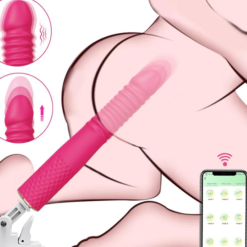 Automatic Telescopic Thrusting Realistic Dildo Vibrator for Women G Spot Clitoral Stimulation Sex Toys for Women Sex Machine