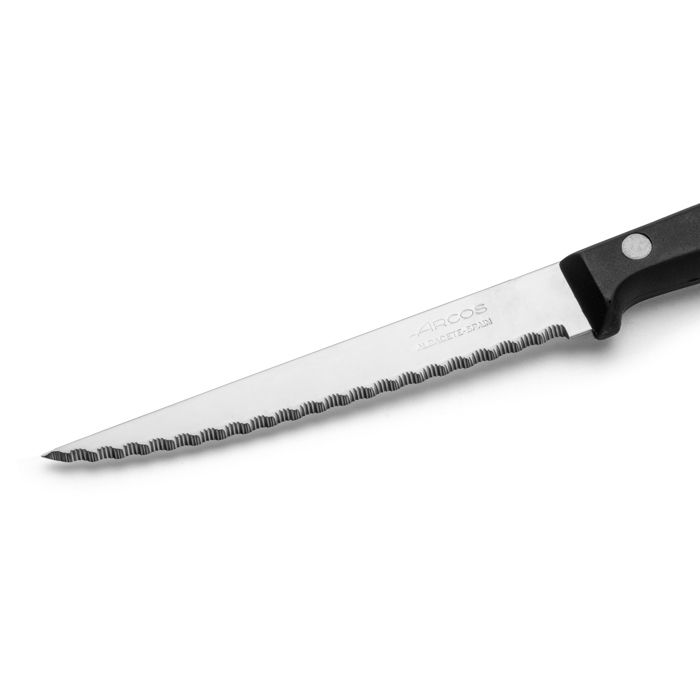 Couteau À Steak - ARCOS - Maitre - Lame Crantée 11 Cm - Acier Inoxydable NITRUM - Manche En PP