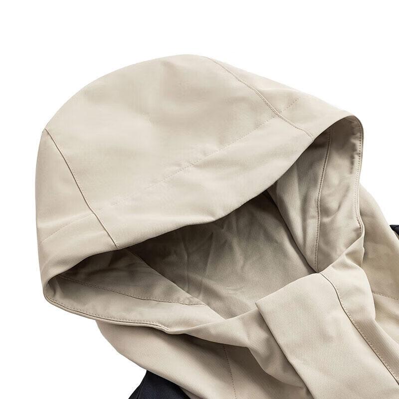 Anta Outdoor Series Color-Block Hooded Water-Resistant Woven Sports Jacket Men Jacket Mica 152416606-1