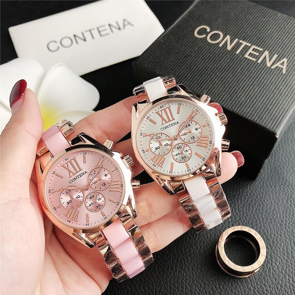 Top Luxusmarke Roségold Quarz Damenuhr Damenmodeuhr Damenarmbanduhren Damenuhr Relogio Feminino Masculino