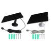 5W ETFE Solar Panel Charger with Microed USB & Type C Continious Charging Your Rechargeable Security Cameras