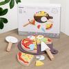 Children's Wooden Simulation Pizza Puzzle Toy
