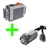 RC Elektronisches Modell Baustein Kraftzubehör Mikromotor Funktionen Nachrüstung MOC Motor-Kit Technische Teile Kreatives DIY Spielzeug