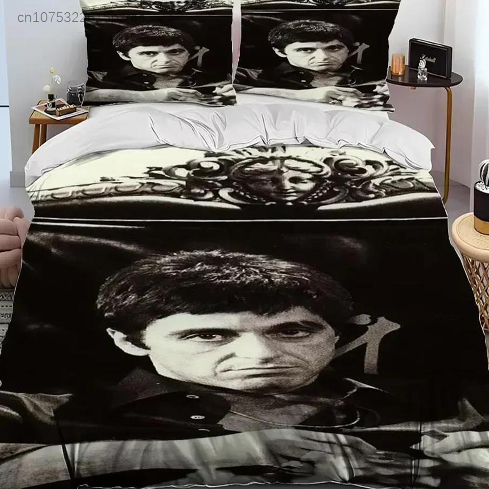 New 3D Print Movie Scarface Tony Bedding Set Bedroom Soft Modern Bedspreads Comefortable Duvet Cover Quilt Cover And Pillowcase