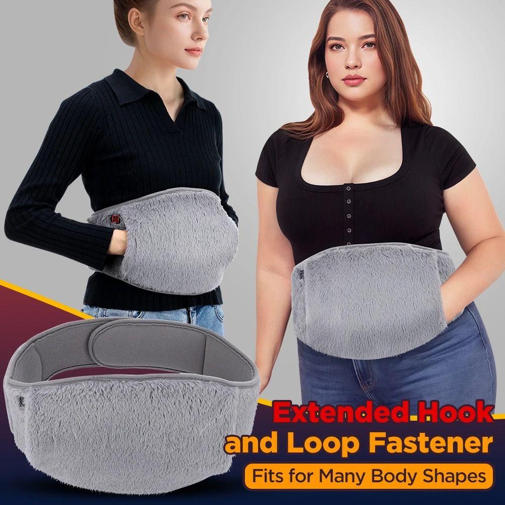 Skin-Friendly Plush Fabric Electric Heated Waist Warmer Heating Pad Body Thermal Care