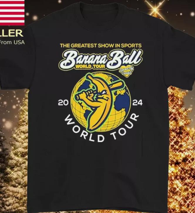 Savannah Bananas TShirt NEW Black short sleeve All sizes Unisex T-Shirt XXL