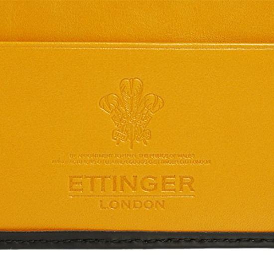 ETTINGER Leather Bifold Wallet Purse Black BILLFOLD WITH 3 COIN PURSE BH141JR BLACK [Ettinger] Men's (Coin Included) C/C & [Item]