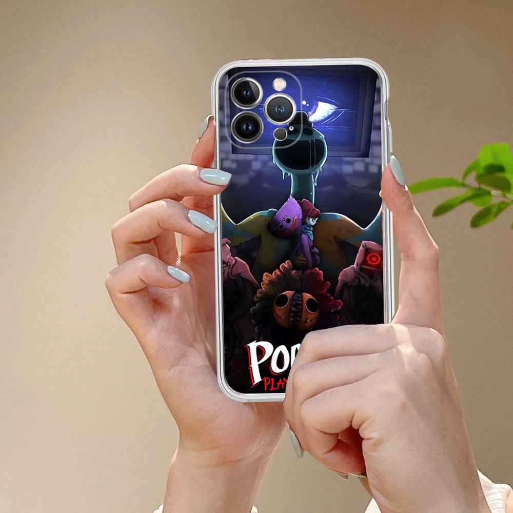 

P-Poppy-ys Game Playtime-es Transparent Phone Case For IPhone 17 Air 16 Pro Max 15 14 13 12 11Plus Shockproof Cover iPhone 16