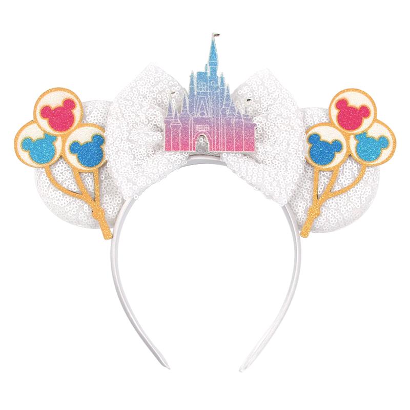 Nieuwste Mickey Mouse Oren Hoofdband Kid Adult Festival Party Pailletten Strik Haarband Vrouwen Baby Girl Party Haar Accessoires