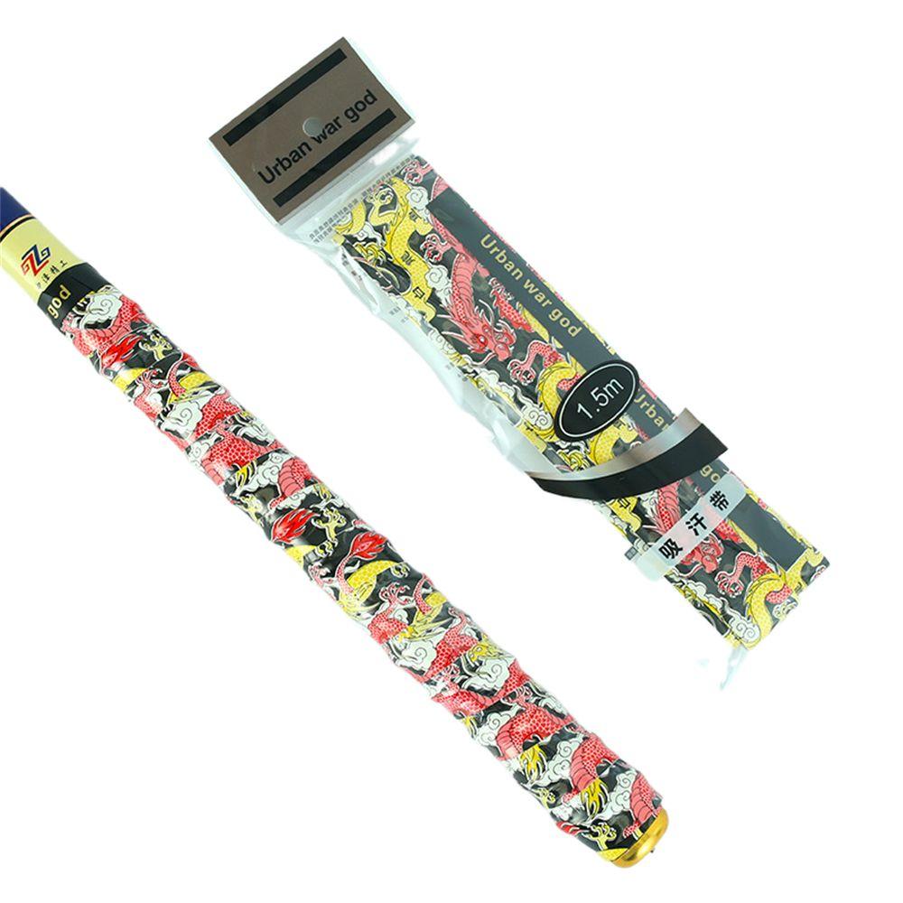 

Dragon Pattern Fishing Rod Sweatband Keel Design Badminton Overgrips Squash Racket чёрный