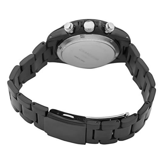 Watch Made in Japan Chrono Quartz JGR005W3 Black [GRANDEUR] Men's