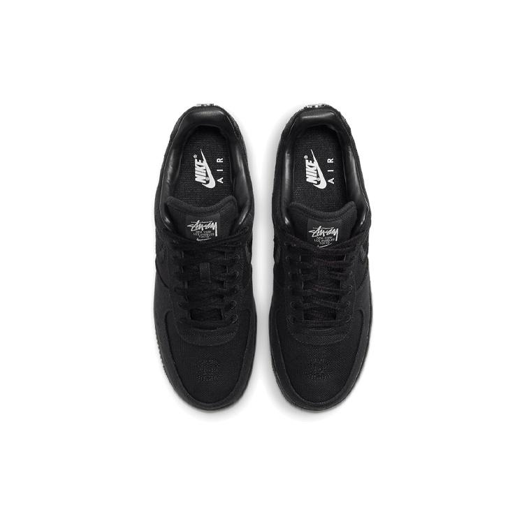 Nike X Stussy Air Force 1 Low 'Triple Black' Men's CZ9084-001