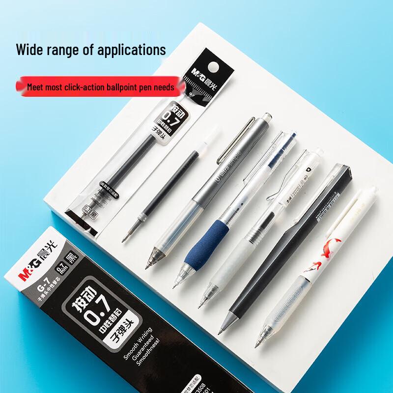 M&G 0.7mm Retractable Quick-Dry Gel Pen Refills