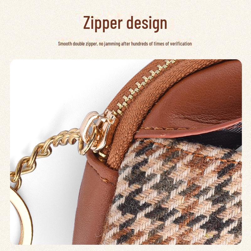 High-End Lightweight Zipper Coin Bag and Key Holder