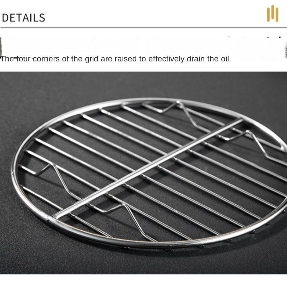 Elevated Mesh Barbecue Tray 304 Stainless Steel Baking Tray Multi-purpose Tray  Air Fryer