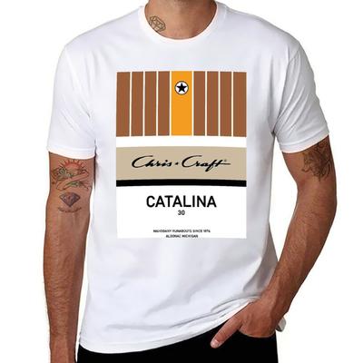 Chris Craft Catalina Lake Michigan Motorboat Usa Runabout Tshirt T Shirts For Unisex Pack Cotton Tshirt