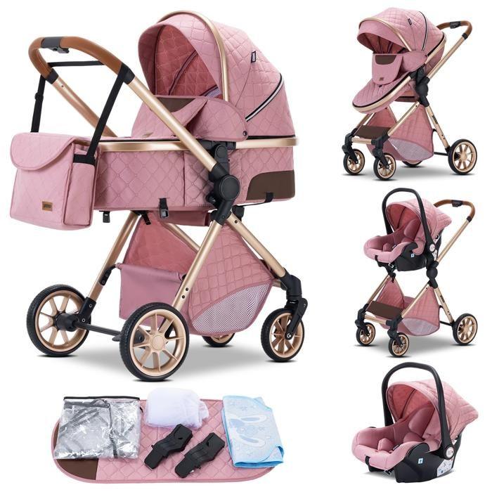 3-in-1 Baby Stroller with Bassinet and