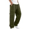 Men's Cargo Pants with Multiple Pockets - Casual Multi-Pocket Trousers for Everyday Wear