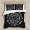 Comforter Bohemians Bedding Set 100% Polyester White Black Indian Elephant Bed Clothes King Size Comforter Set Boho Bedding Set Full Kids