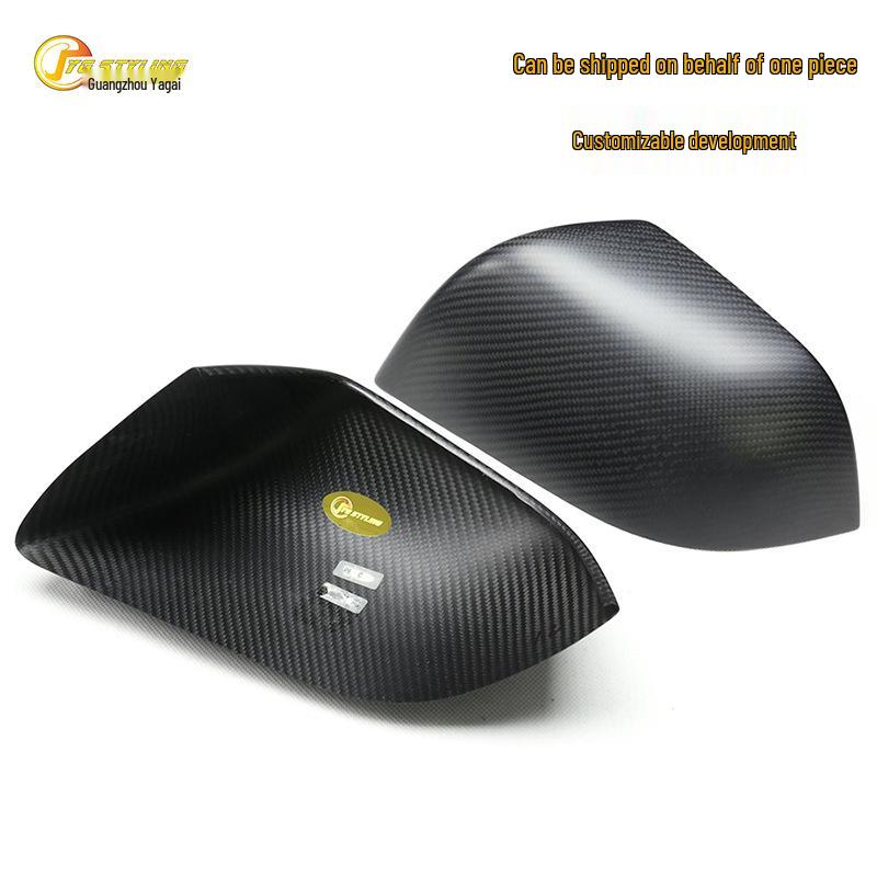 High-Demand Dry Carbon Fiber Rearview Mirror Cover for Tesla Model 3/Y/S/X - Stick-On Type