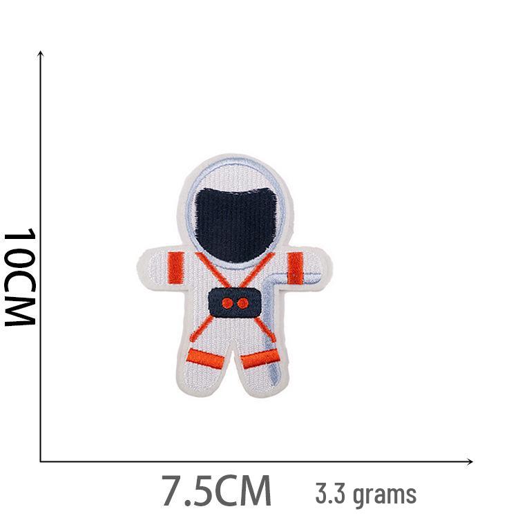 Howling Sky Astronaut Embroidered Rocket & Planet Patch