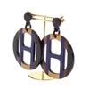 HERMES  H057086FL25  Pierce blue/Brown Buffalo horn Women