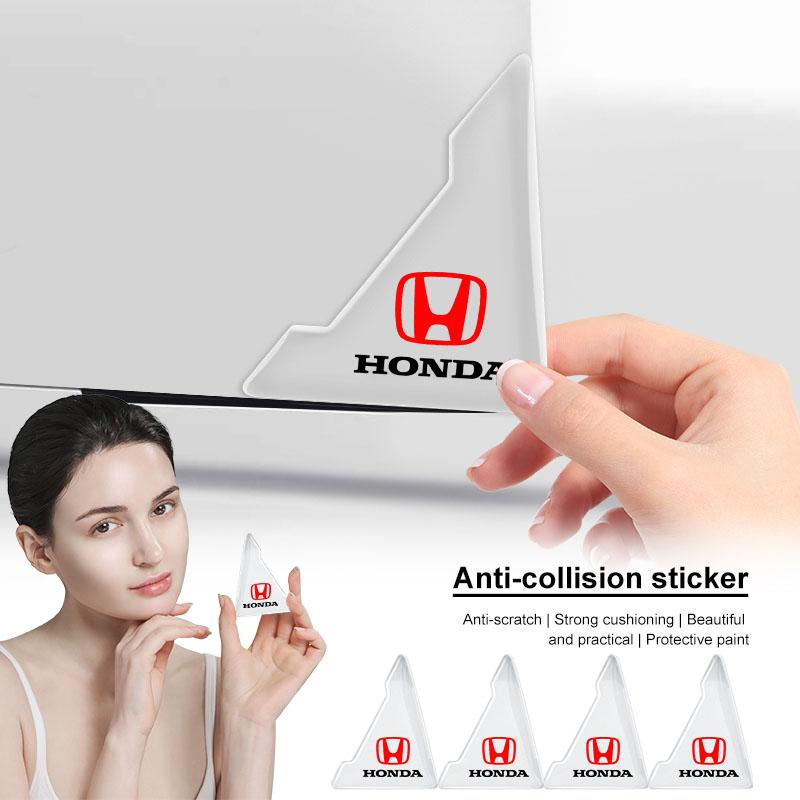 2 Stück Auto Tür Eckabdeckung Kratzschutz Aufkleber Styling für Honda Civic Xrv Hrv Crv CRZ Brv City Odyssey Accord Fit Jazz Insight CRX