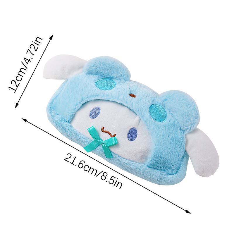 Sanrio Plush Pencil Case Cosmetic Bag Large Capacity Pen Pouch Hello Kitty Kuromi Melody Stationery Storage Bag School Supplies