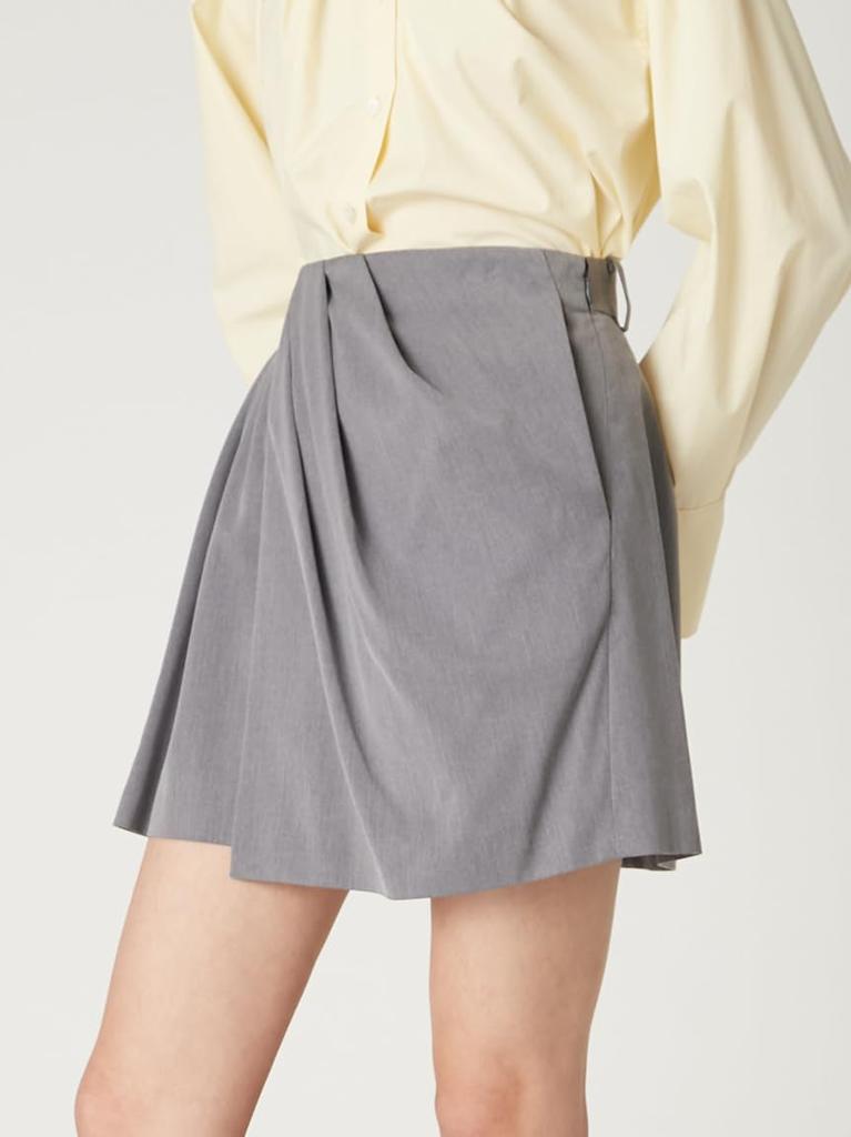 Drapierter Mini-Wickelrock FWFS255054GRY0