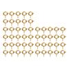 50 Pcs Spring Ring Clasps 6mm Diameter 1.5mm Hole Decorative Copper Round Clasps for Jewellery Gold