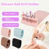 Practical Silicone Nail Drill Bit Storage Solution Compact And Stylish Nail Bit Holder For Efficient Tool Management
